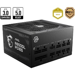 Изображение товара MSI MAG A850GL PCIE5, 850W, 80+ Gold, ATX3.0 (306-7ZP8A11-CE0)