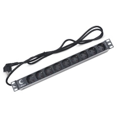 Изображение товара Блок розеток Cabeus PDU-9P-2EU 9шт, 1U, 19", 2м