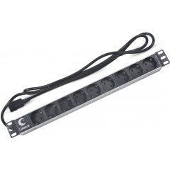 Изображение товара Блок розеток Cabeus PDU-9P-2IEC 9шт, 1U, 19", 2м