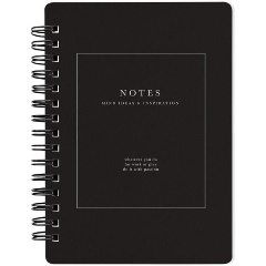 Изображение товара Блокнот 100х140мм 120л.клетка,спираль,Be Smart Notes черн,N3731