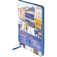 Изображение товара Блокнот А5 (143x210 мм), BRAUBERG VISTA "Edvard Munch", под кожу, гибкий, 80 л., 112060