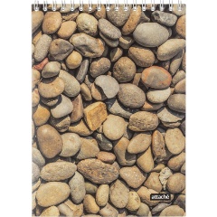 Изображение товара Блокнот А5 50л Attache Текстуры природы Камешки, Гребень, ВД-лак