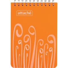 Изображение товара Блокнот А6,пласт обл,80л, ATTACHE FANTASY,оранж