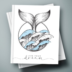 Изображение товара Книга Блокнот позитивного настроения. WHALE JOURNAL