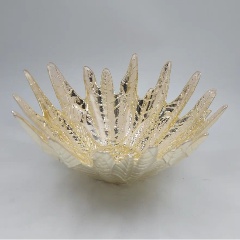 Изображение товара Блюдо АКСАМ "Ледяной Цветок" Золото 12 см (19308/G)