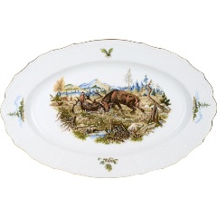 Изображение товара Блюдо Bernadotte "Охотничьи сюжеты"овальное 39 см