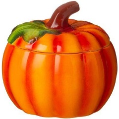 Изображение товара Блюдо для запекания AGNESS с крышкой "Тыква", коллекция "Il Raccolto",600 мл., 13х13х12 см.