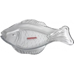 Изображение товара Блюдо FISH в форме рыбы с рельефным узором 37х22 см (641021)
