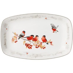 Изображение товара Блюдо LEFARD лесная сказка 25х16х3 см из фарфора для микроволновки и посудомойки