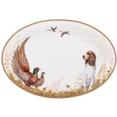 Изображение товара Блюдо LEFARD 'Охота' 32х22 см фарфор яркий дизайн
