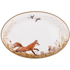 Изображение товара Блюдо LEFARD охота 32х22 см 590-517 - универсальное фарфоровое блюдо