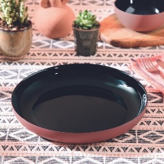 Изображение товара Блюдо LUMINARC VICKY TERRACOTTA 25 см закаленное стекло Франция