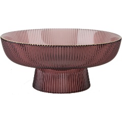 Изображение товара Блюдо на ножке, фруктовница Nouvelle "Frost strip", 650 мл (9950325-2)