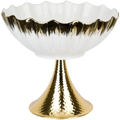 Изображение товара Блюдо на ножке, фруктовница Nouvelle "Маршмеллоу" 30 см (0530335)