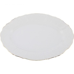 Изображение товара Блюдо овальное Bernadotte "Отводка золото" 26 см