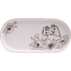 Изображение товара Блюдо овальное LEFARD top style 30,5 см из тонкостенного фарфора