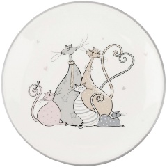 Изображение товара Блюдо сервировочное Dolomite "Усатое счастье", 16 см