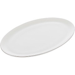 Изображение товара Блюдо сервировочное Gipfel Platinum овальное, 32х20 см, фарфор (52363)