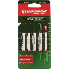 Изображение товара Пилки для лобзика БОЕКОМПЛЕКТ B05-101BRF, 5шт, дерево, ДСП, пластик