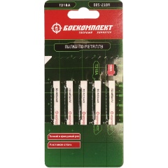 Изображение товара Пилки для лобзика БОЕКОМПЛЕКТ B05-218A, 5шт, металл лист1-3мм