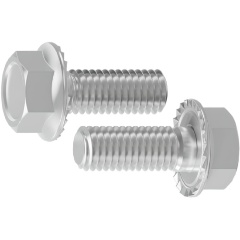 Изображение товара Болт шестигранный МОРЕ-МЕТИЗОВ DIN 6921 с фланцем зазубринами А2 М5x8 ,50шт BOLT6921А2М5850М