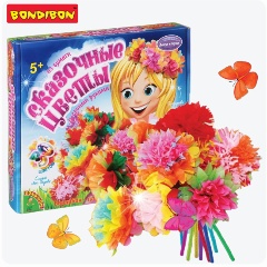 Изображение товара Набор для творчества BONDIBON ВВ1228 Сказочные цветы создание бумажных букетов