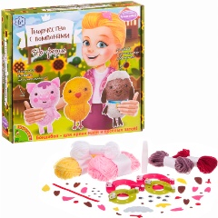 Изображение товара Набор для творчества BONDIBON ВВ1560 Творчество с помпонами: На ферме