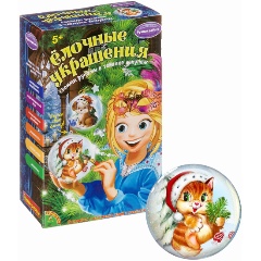 Изображение товара Набор для творчества BONDIBON ВВ1703 ёлочные украшения в технике декупаж