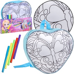 Изображение товара Набор для раскрашивания BONDIBON ВВ1796 Я Дизайнер. Рюкзачок Сердечко, голубой