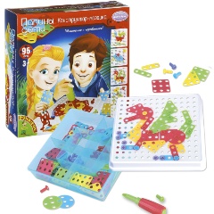 Изображение товара Конструктор-мозаика BONDIBON 96 деталей для малышей от 3 лет