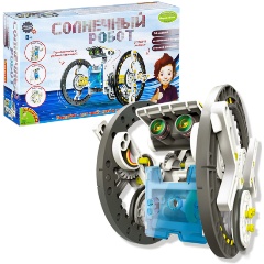 Изображение товара Набор для опытов Bondibon ВВ2289 солнечный робот 14 в 1 для детей 8+