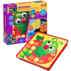 Изображение товара Мозаика для малышей BONDIBON ВВ2868, 12 картинок-шаблонов