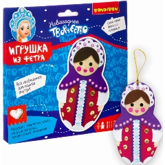 Изображение товара Набор для творчества BONDIBON ВВ3008 Ёлочная игрушка из фетра. Матрёшка