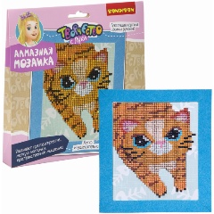 Изображение товара Набор для творчества BONDIBON ВВ3345 Алмазная мозаика. Котейка