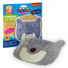 Изображение товара Набор для творчества BONDIBON ВВ3472 Сумочка из фетра Мишка