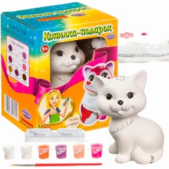 Изображение товара Набор для творчества BONDIBON ВВ3726 Копилка-подарок Кошечка