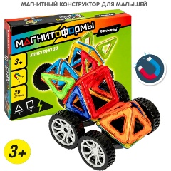 Изображение товара Магнитный конструктор BONDIBON ВВ4403 Магнитоформы Машина, 20 дет.