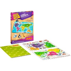 Изображение товара Настольная магнитная игра BONDIBON ВВ4831 Играй Думай Учись. Наша планета карта мира