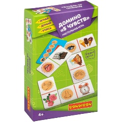 Изображение товара Настольная игра BONDIBON ВВ4876 Играй Думай Учись. Домино "5 чувств"