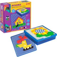 Изображение товара Мозаика для малышей BONDIBON ВВ5023 Baby You Пиксельная 7 цветов 585 деталей