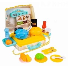 Изображение товара Игровой набор Bondibon ВВ5972 Кухня в чемоданчике 32 предмета