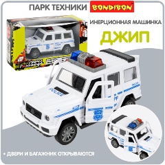 Изображение товара Машина инерционная BONDIBON ВВ6175 Джип с мигалкой белый