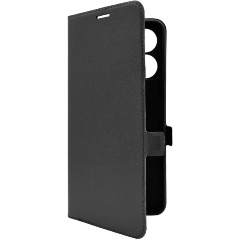 Изображение товара Чехол-книжка Borasco для Xiaomi POCO C65 черный искусственная кожа силикон магнит