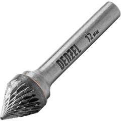 Изображение товара Борфреза по металлу твердосплавная DENZEL, зенкер 60 град., тип-J, 12 мм, 72057