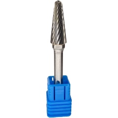 Изображение товара Борфреза (шарошка) по металлу коническая с закругленным концом SINICA L1025M06, тип L, диаметр 10мм, посадочный 6мм