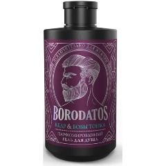 Изображение товара Мужской парфюмированный гель для душа BORODATOS кедр, бобы тонка 400 мл