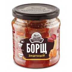 Изображение товара Борщ Семилукская трапеза знатный 460 г - готовый вкусный суп для дома и дачи