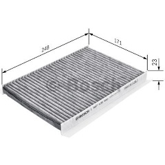 Изображение товара Угольный салонный фильтр BOSCH для Hyundai i30 KIA Ceed 08-12 07-12