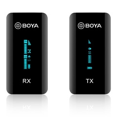 Изображение товара Беспроводной микрофон BOYA BY-XM6-S1 Миниатюрная 2,4 ГГц двухканальная беспроводная микрофонная система.