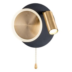 Изображение товара Настенный светильник Arte Lamp Syrma A2213AP-2BK стиль хай-тек итальянское качество